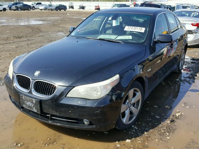 WBANF73586CG66468 - 2006 BMW 530 XI BLACK photo 2