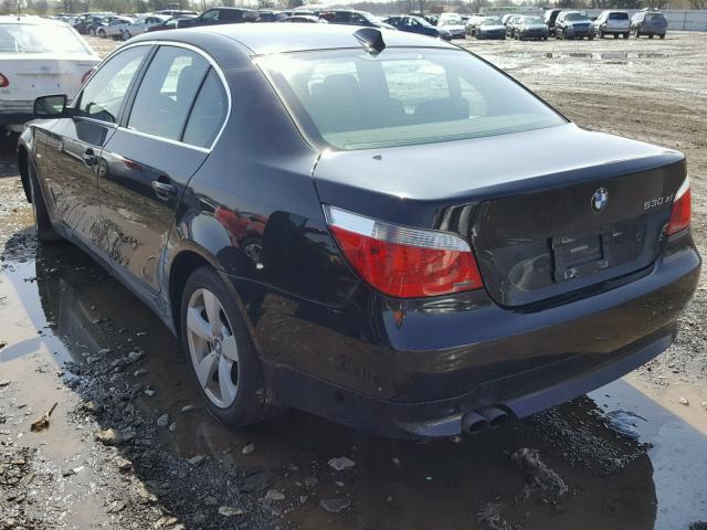 WBANF73586CG66468 - 2006 BMW 530 XI BLACK photo 3