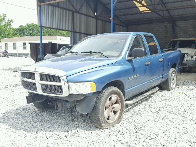 1D7HA18N15J530197 - 2005 DODGE RAM 1500 BLUE photo 2