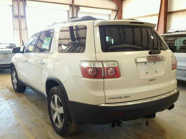 1GKLRMED3AJ167989 - 2010 GMC ACADIA SLT 白色 照片 3