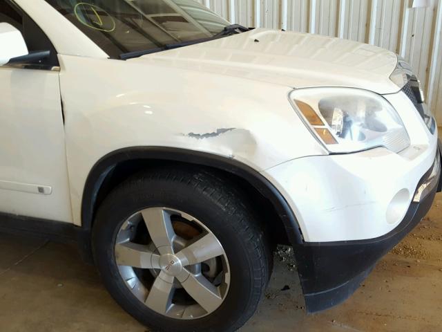 1GKLRMED3AJ167989 - 2010 GMC ACADIA SLT 白色 照片 9