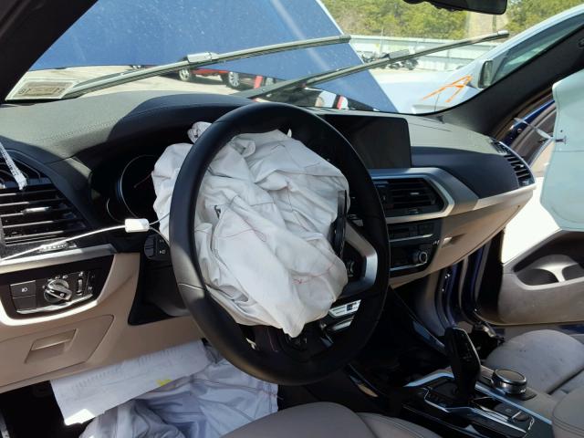 5UXTS3C54J0Y94942 - 2018 BMW X3 XDRIVE3 BLUE photo 9