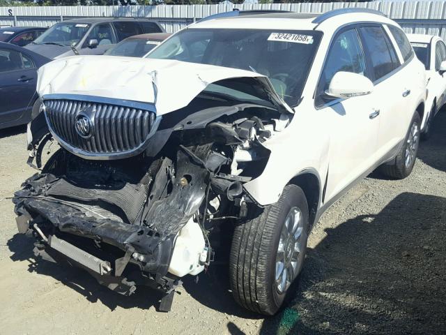 5GAKVDED4CJ401368 - 2012 BUICK ENCLAVE WHITE photo 2