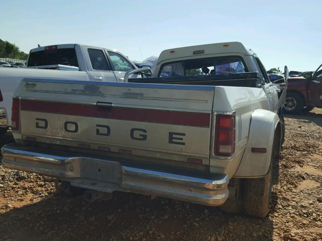 1B7ME3684MS260073 - 1991 DODGE D-SERIES D WHITE photo 4