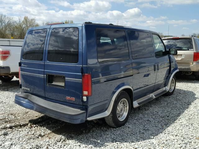 1GDDM19W2YB500627 - 2000 GMC SAFARI XT BLUE photo 4