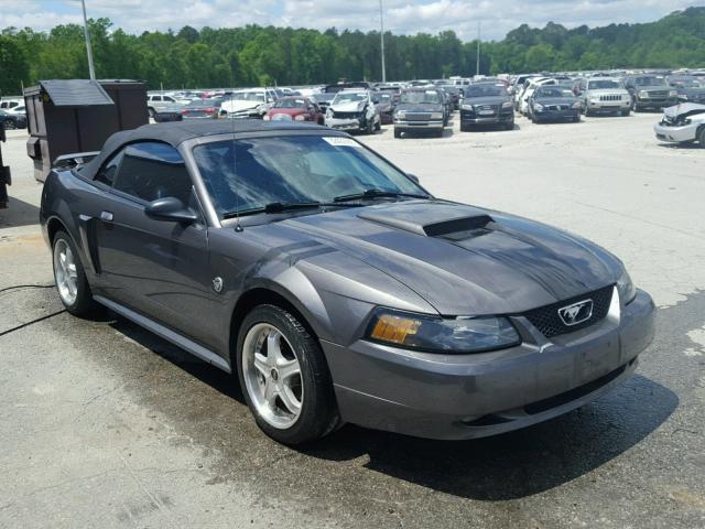 1FAFP45X24F106350 - 2004 FORD MUSTANG GT GRAY photo 1