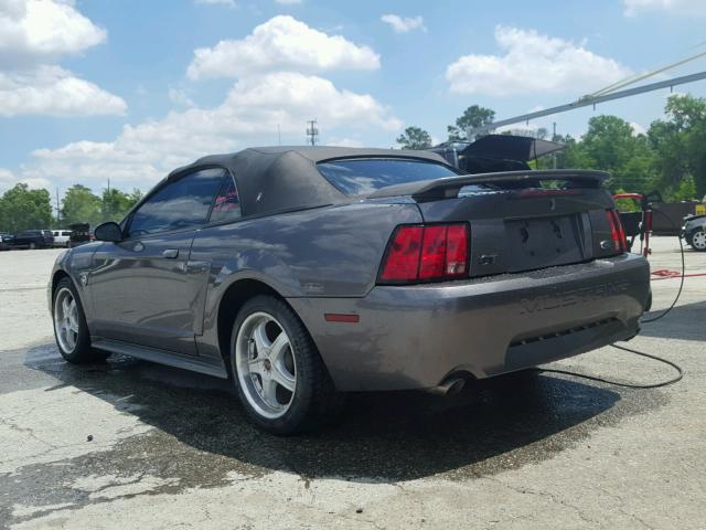 1FAFP45X24F106350 - 2004 FORD MUSTANG GT GRAY photo 3