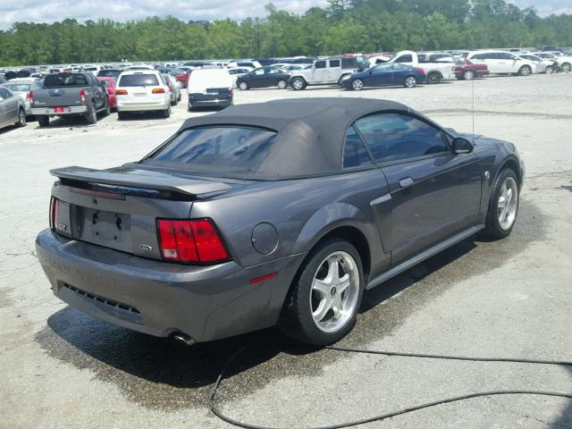 1FAFP45X24F106350 - 2004 FORD MUSTANG GT GRAY photo 4