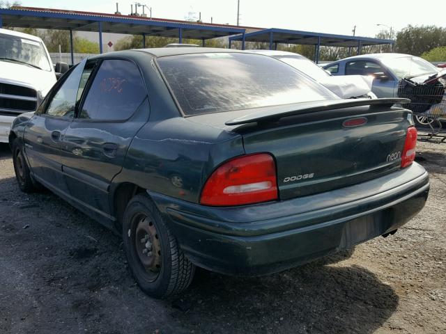 1B3ES47Y8WD637062 - 1998 DODGE NEON HIGHL GREEN photo 3