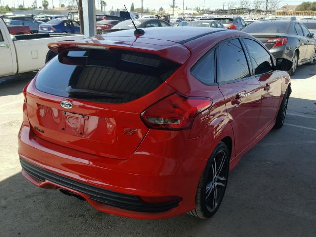 1FADP3L97HL334177 - 2017 FORD FOCUS ST RED photo 4