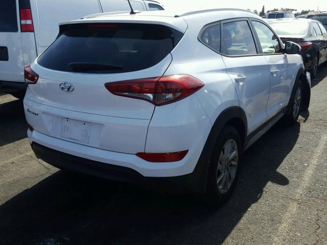 KM8J33A41HU517998 - 2017 HYUNDAI TUCSON LIM WHITE photo 4