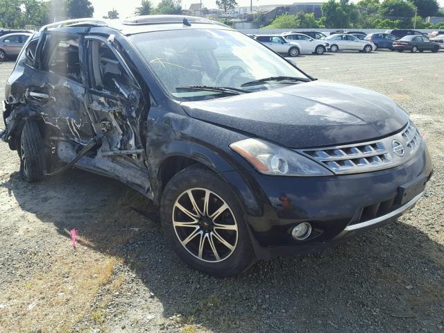 JN8AZ08W66W549070 - 2006 NISSAN MURANO SL BLACK photo 1