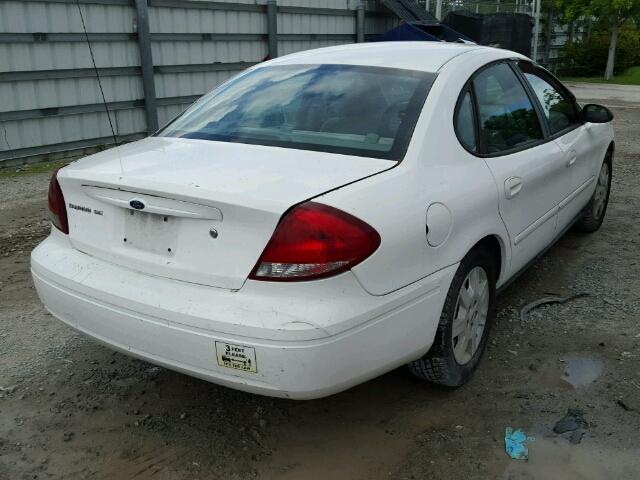 1FAFP53U85A283725 - 2005 FORD TAURUS WHITE photo 4