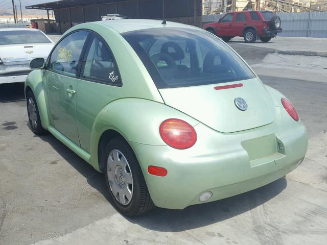 3VWBK21C92M410820 - 2002 VOLKSWAGEN NEW BEETLE მწვანე ფოტო 3