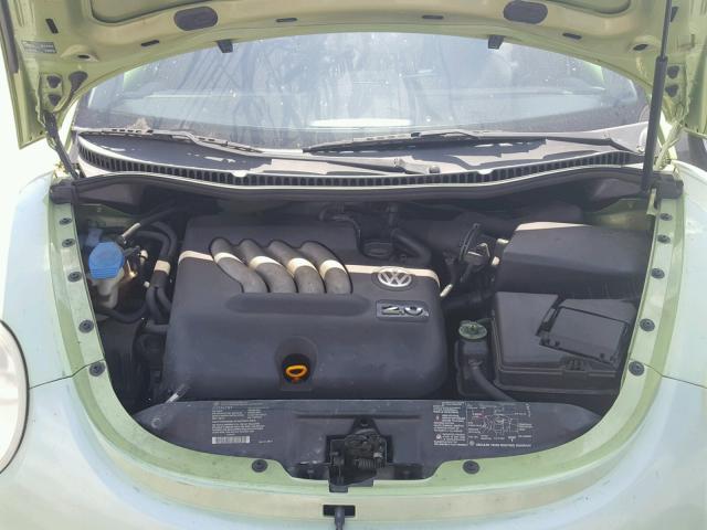 3VWBK21C92M410820 - 2002 VOLKSWAGEN NEW BEETLE მწვანე ფოტო 7
