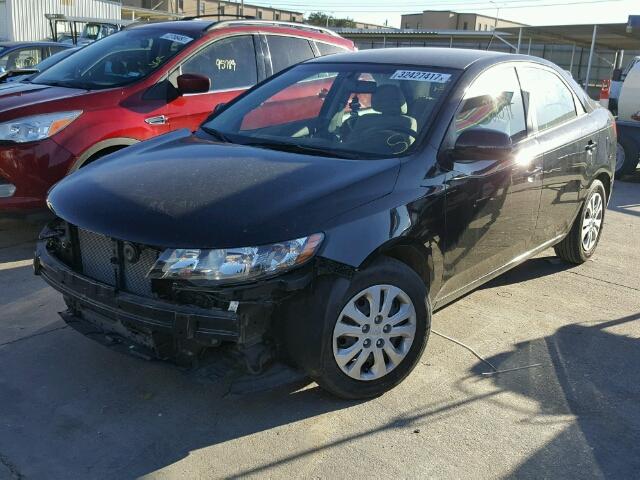 KNAFU4A21C5556991 - 2012 KIA FORTE EX BLACK photo 2