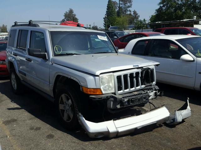 1J8HH48K66C355683 - 2006 JEEP COMMANDER SILVER photo 1