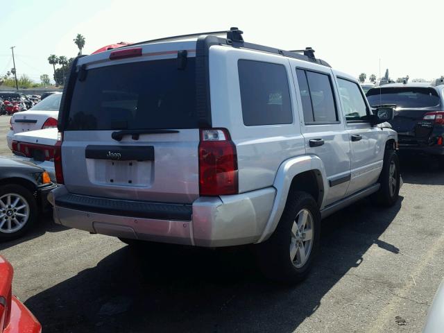 1J8HH48K66C355683 - 2006 JEEP COMMANDER SILVER photo 4