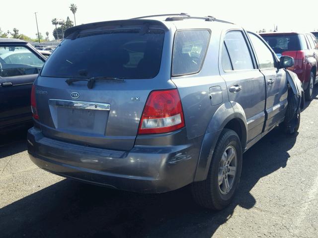 KNDJD733135058035 - 2003 KIA SORENTO EX GRAY photo 4