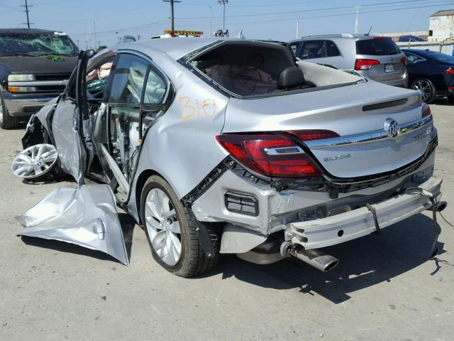 2G4GK5EX0E9278482 - 2014 BUICK REGAL SILVER photo 3