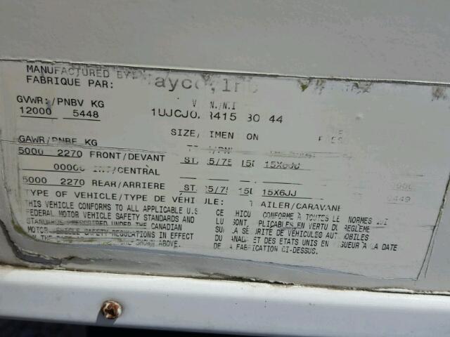 1UJCJ02R415L80244 - 2001 JYCO EAGLE WHITE photo 10