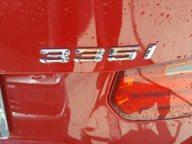 WBA3A9C51CF077867 - 2012 BMW 335 I RED photo 9