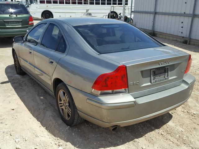 YV1RS592672632688 - 2007 VOLVO S60 2.5T GRAY photo 3