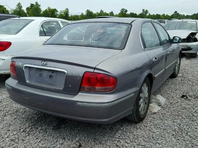 KMHWF35H65A122691 - 2005 HYUNDAI SONATA GLS GRAY photo 4