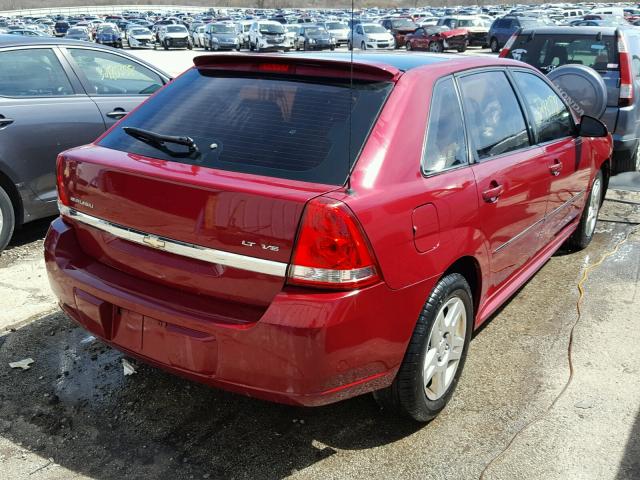 1G1ZT61856F116749 - 2006 CHEVROLET MALIBU MAX BURGUNDY photo 4