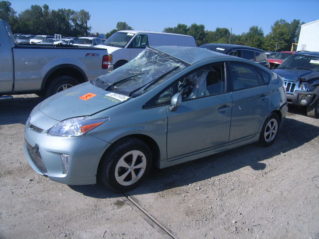 JTDKN3DU1D1660993 - 2013 TOYOTA PRIUS TEAL photo 10