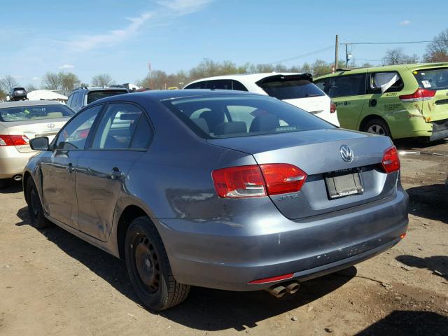 3VW2K7AJ6CM322255 - 2012 VOLKSWAGEN JETTA BASE 灰色 照片 3