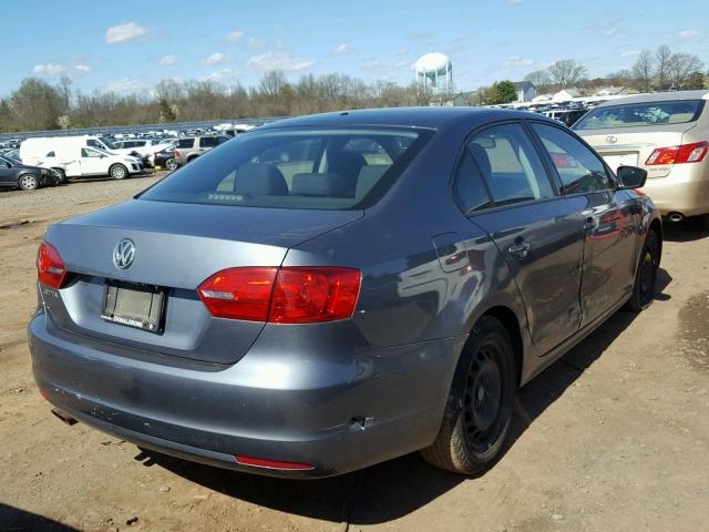 3VW2K7AJ6CM322255 - 2012 VOLKSWAGEN JETTA BASE 灰色 照片 4