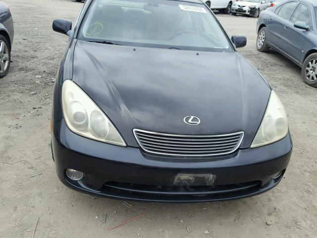 JTHBA30G255062741 - 2005 LEXUS ES 330 BLACK photo 7