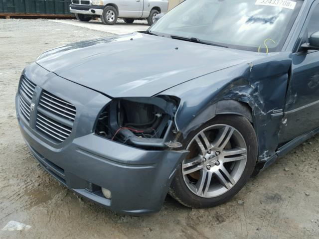 2D8GV58225H656255 - 2005 DODGE MAGNUM R/T GRAY photo 9