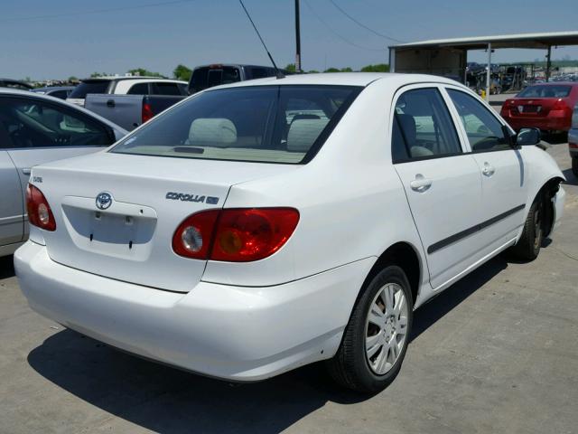 1NXBR32E33Z073395 - 2003 TOYOTA COROLLA CE WHITE photo 4