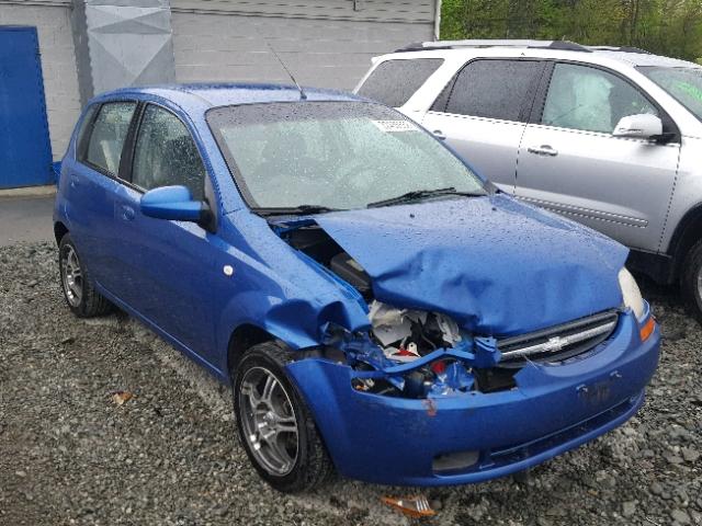 KL1TD66666B648284 - 2006 CHEVROLET AVEO BASE Bleu photo 1
