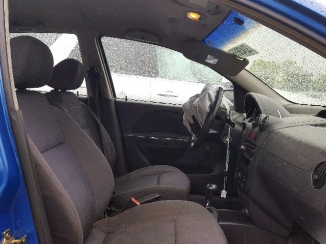 KL1TD66666B648284 - 2006 CHEVROLET AVEO BASE Bleu photo 5