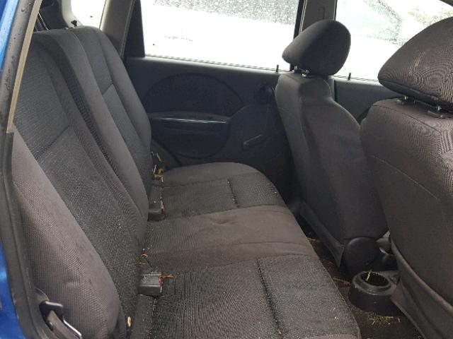 KL1TD66666B648284 - 2006 CHEVROLET AVEO BASE Bleu photo 6