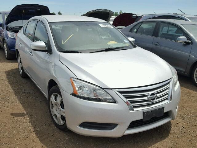 1N4AB7AP5EN850418 - 2014 NISSAN SENTRA S GRAY photo 1