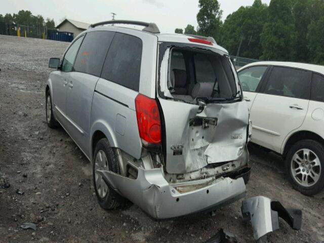 5N1BV28U56N123555 - 2006 NISSAN QUEST S SILVER photo 3