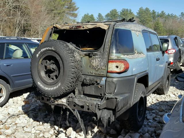 JTEBU4BF0EK193490 - 2014 TOYOTA FJ CRUISER BLUE photo 4