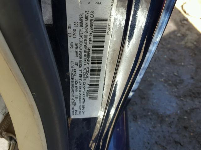 3VWCK31C45M409945 - 2005 VOLKSWAGEN NEW BEETLE ლურჯი ფოტო 10