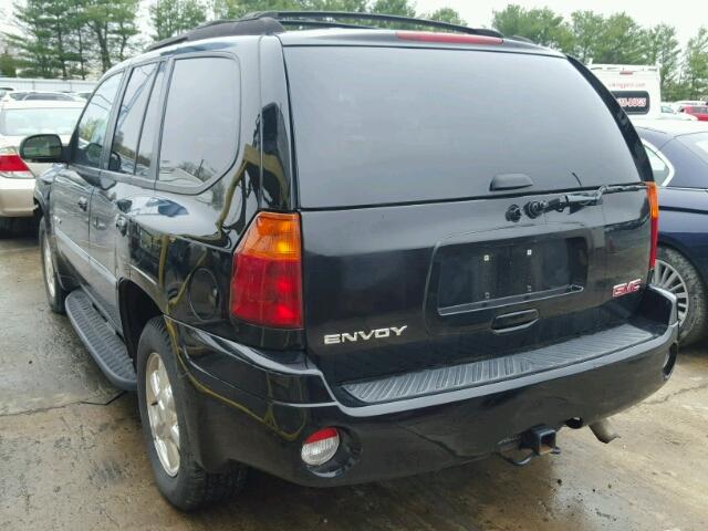 1GKDT13S662132659 - 2006 GMC ENVOY BLACK photo 3