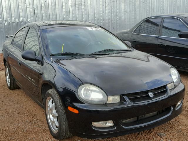 1B3ES46F21D248491 - 2001 DODGE NEON R/T BLACK photo 1