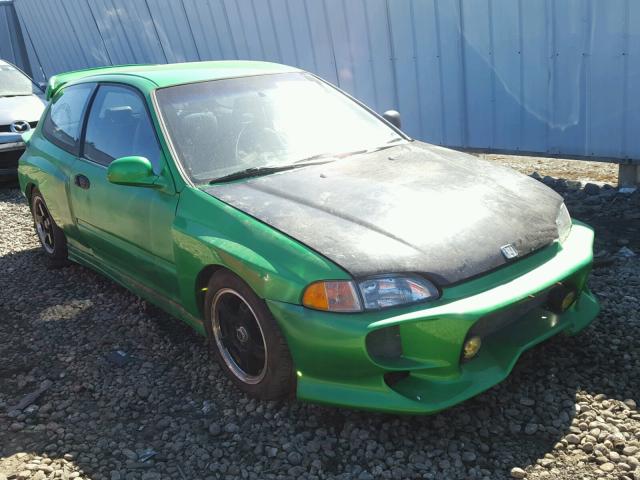 2HGEH2351PH540157 - 1993 HONDA CIVIC CX GREEN photo 1