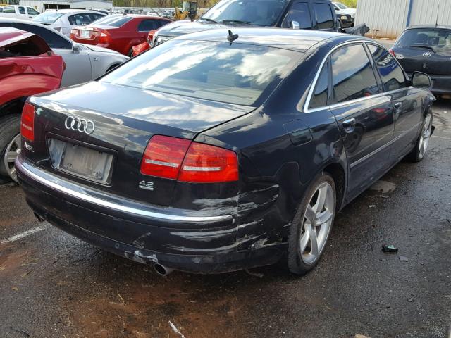 WAURVAFA9AN009635 - 2010 AUDI A8 QUATTRO BLACK photo 4