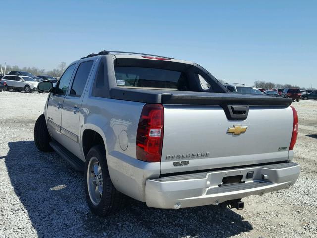 3GNNCFE0XAG298053 - 2010 CHEVROLET AVALANCHE SILVER photo 3