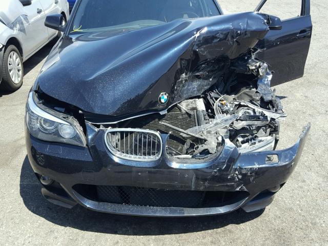 WBANW5C57ACT57388 - 2010 BMW 550 I BLUE photo 7