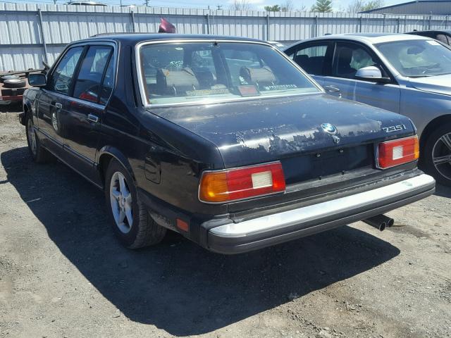 WBAFH8403H1735599 - 1987 BMW 735 I AUTO BLACK photo 3