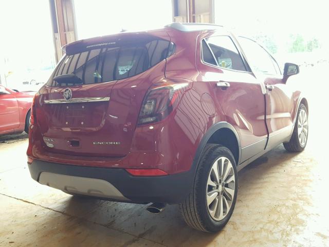 KL4CJASB3HB033518 - 2017 BUICK ENCORE PRE RED photo 4